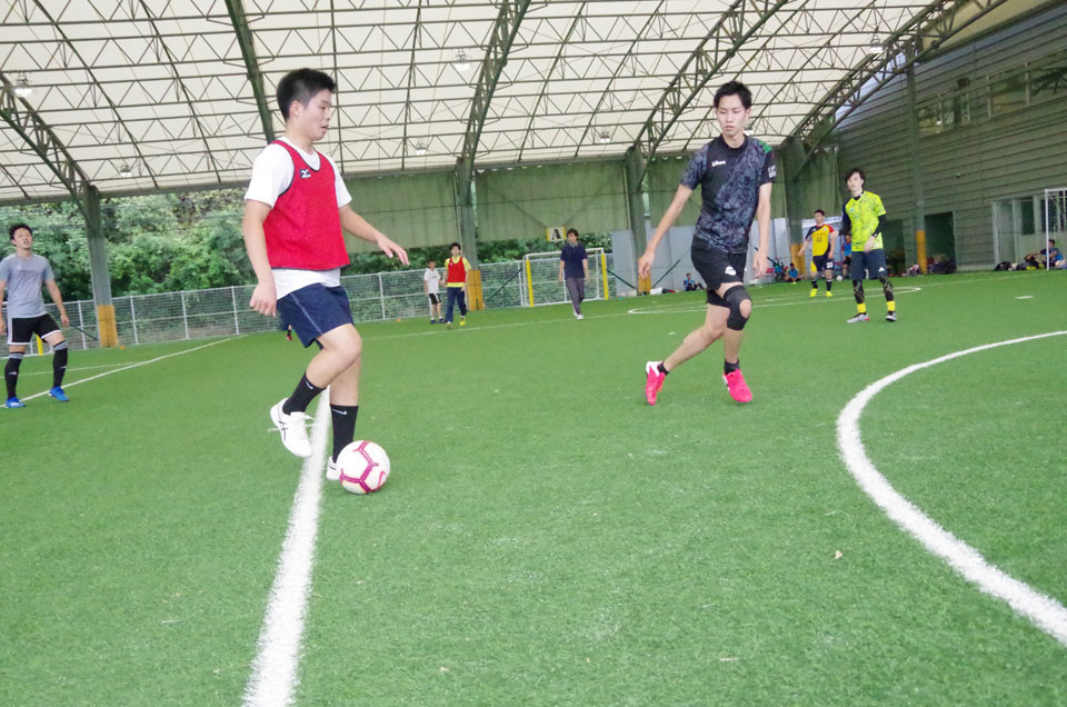 個人参加 7人制サッカープログラム の様子 フットサルドームpivox広島